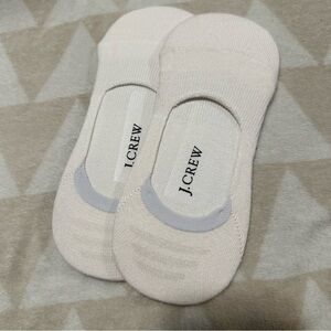 NWOT j crew mens ivory cream no show socks